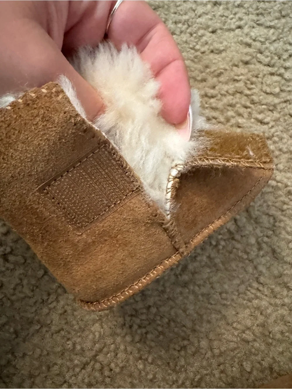 UGG Baby Chestnut Suede Booties